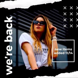 WE’RE BACK! New items added 11/14 😎